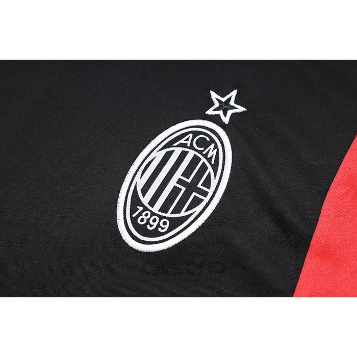 Tuta da Track Milan Manica Corta 2023-2024 Nero